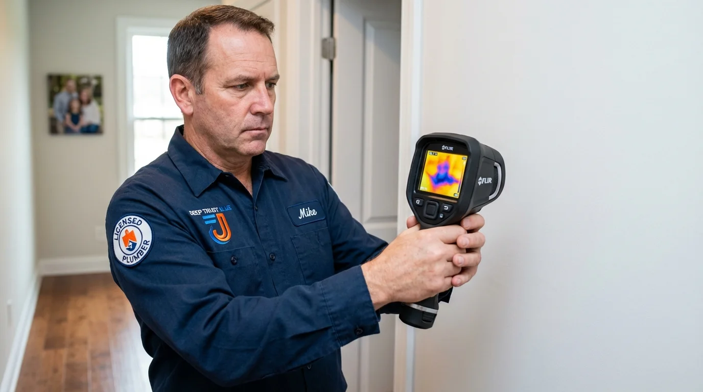 Thermal imaging leak detection by Johns Plumbing LLC in Bothell